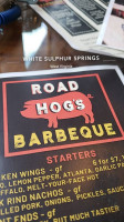 Road Hog's Diner menu