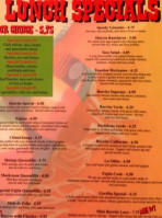 El Picante Mexican menu