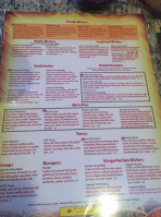 Sombrero's Mexican menu