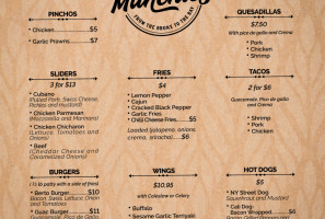 Munchies menu