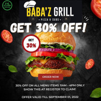Babaz Grill Pizza Subs food