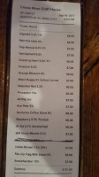 Coosa River Craft House menu