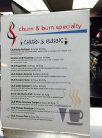 Churn Burn menu
