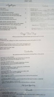 Cozy's Cottage Weddings Events- Next Door menu