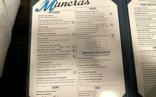 Manera's menu