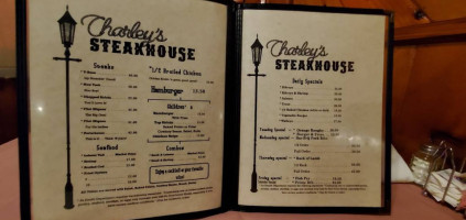Charley's Steak House menu