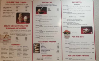 Whit's Frozen Custard Of Jax Beach menu