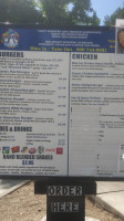 Blue Jay Burgers menu