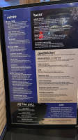 Bleu Monkey Grill menu