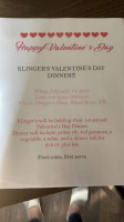Klinger's menu
