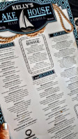 Kelly’s Lake House Grill menu