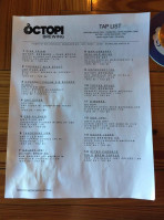 Octopi Brewing menu