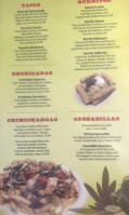 El Burrito menu