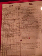 Cozy Inn Chinese menu