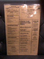 The Lost Fire Grill menu