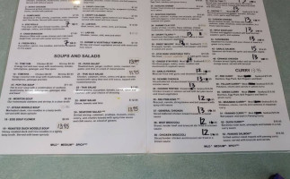 Thai Chef menu