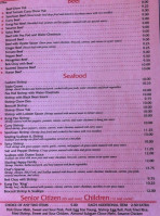 Tin Sing Incorporated menu