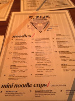 S.t. Noodle menu
