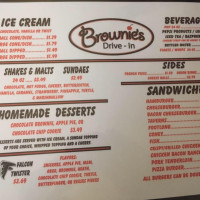 Brownie's Drive-in menu