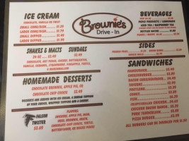 Brownie's Drive-in menu
