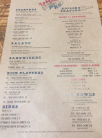 Lobster Pho menu