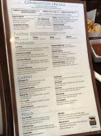 Azul Agave menu