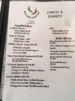 Willard Cantina Cafe menu