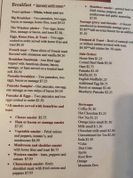 The Windsor Diner menu