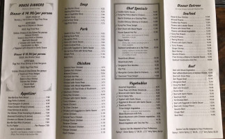Mayflower Chinese Restaraunt menu