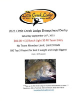 Little Creek Lodge menu