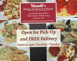 Mundi's Italian food