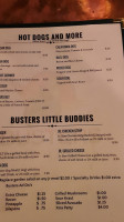 Buster's Burgers And menu
