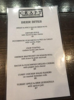 Craft Growlers To Go Tasting Room menu