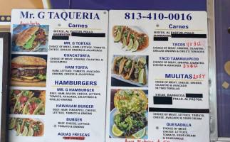 Mr. G Taqueria food