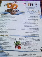 Double D On The The Rocks Sports And Grill menu