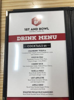 1st And Bowl menu