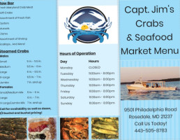 Capt. Jim’s Crabs Seafood Market food