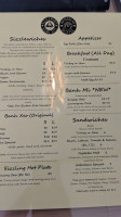 Sizzlewich menu