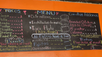 My Little Kitchen Mexican Food menu