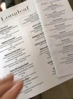 Longleaf Craft Kitchen menu