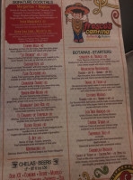 Fresco's Cantina menu