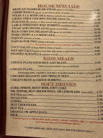Casa Blanca Cafe menu