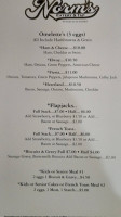 Norm's Eatery Tap menu