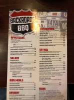 Backroads Bbq menu
