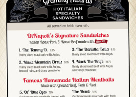 Dinapoli's Italian Market, And Catering menu