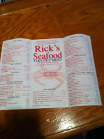 Ricks Seafood House menu