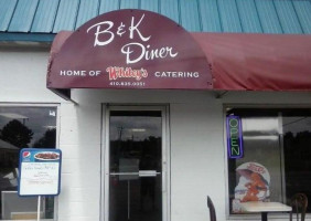 B K Diner inside