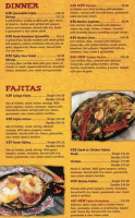 Azteca Mexican menu