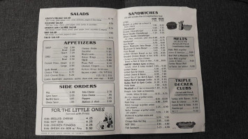Athens Grill menu