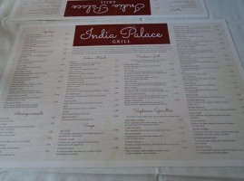 India Palace menu